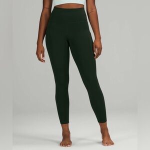 Lululemon Align w/ Pockets in Rainforest Green, Size 8